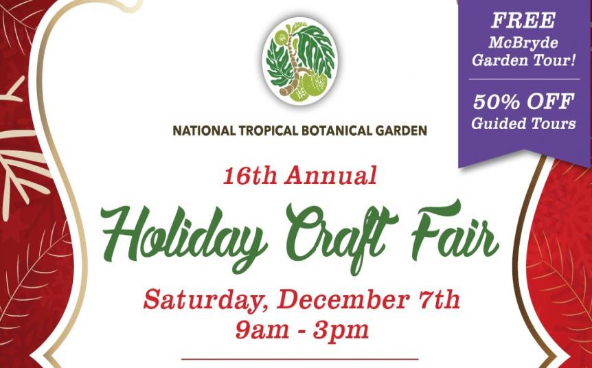 Holiday Craft Fair - National Tropical Botanical Garden